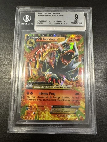 M Houndoom EX 22/162 Breakthrough Holo BGS 9