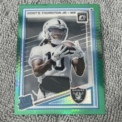 2025 Panini Donruss Optic Rated Rookie #279 Dont e Thornton Jr Green Hyper Prizm