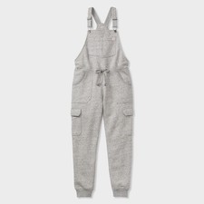 Women's Souped-Up Sweats with Storm Cotton Overalls Gray Heather   SALE DEAL