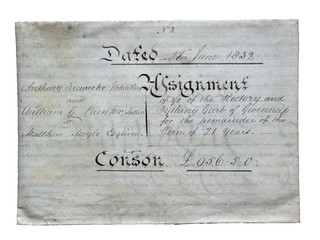 1832 Assignment of 3/8 of the Rectory & Tything Garb of Gwennap Cornwall Moyle