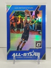 2017-18 Donruss Optic Kawhi Leonard All-Stars Blue Prizm /49 Insert Card #4