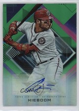 2020 Topps Fire Fire Auto Green 1/75 Carter Kieboom #FA-CK Auto 0g13