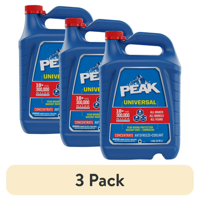 (3 pack) Universal Concentrate Antifreeze + Coolant for All Vehicles, 1 gal