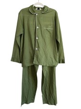 Arrow Decton Pajama Set B Mens Medium Green Sanfornized Dacron Poly Vintage 60s