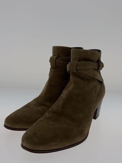 SAINT LAURENT Stivali corti 37 BEG Scamosciato