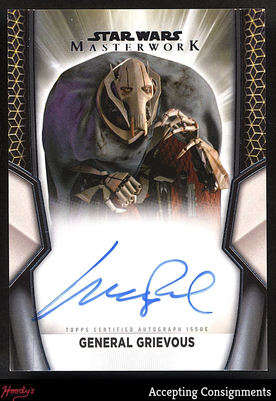2025 Topps Star Wars Masterwork Autograph Matthew Wood AUTO General Grievous