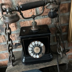 Antique Pre-WW2  KTAS Telephone Hand Crank Rotary Dial- ORGINAL
