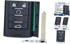 Replacement Smart Remote Key Fob 5 Button for Cadillac STS CTS 2008-2013