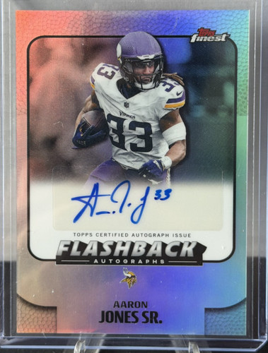 2025 Topps Finest - Flashback Autographs Refractor - Aaron Jones Sr. #FBA-AJS