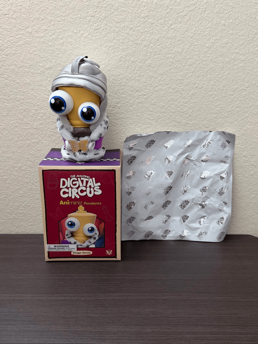 The Amazing Digital Circus Animiniz Pendantz Kinger Plush Keychain