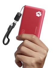 INIU 10000mAh 45W PD Ultra Slim Portable Charger Fast Charge Power Bank Red