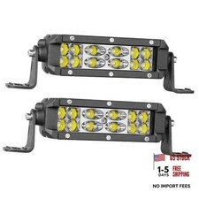 LED Light Pods 2pcs 5 Inch Off Road Driving Lights Dual Row LED Light Bar LED