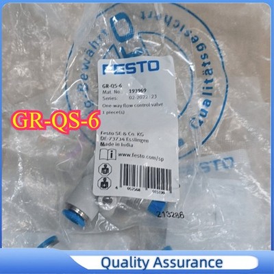 1 PC NEW FESTO GR-QS-6 193969 One-way Flow Control Valve Free Shipping