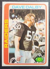 1978 Topps Football - Dave Dalby - Oakland Raiders #128 NMT