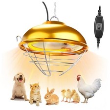 350 Watt Chicken Coop Heater, Hanging Heat Lamp for Chickens, Waterproof Coop