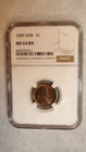 1909 VDB Lincoln Wheat Cent NGC MS64 BN UNCIRCULATED BETTER DATE 1C Coin!