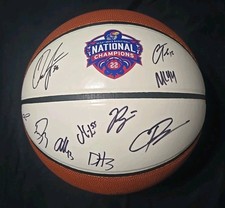 2021 - 2022 KANSAS JAYHAWKS NATIONAL CHAMPIONSHIP TEAM SIGNED BASKETBALL W/COA