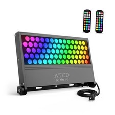 LED Wall Washer Light with RF Control, 288W RGBW Color Changing LED RGBW 288W