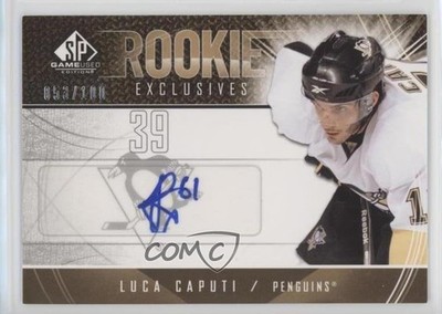 2009 SP Game Used Edition Rookie Exclusives /100 Luca Caputi #RE-LC Auto RC 1o3