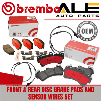 Front and Rear BREMBO OES Ceramic Brake Pad Set Kit for Jeep Dodge Chevy S RT