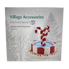 Dept 56 Peppermint Fountain Village Accessories 4025436 new 2012