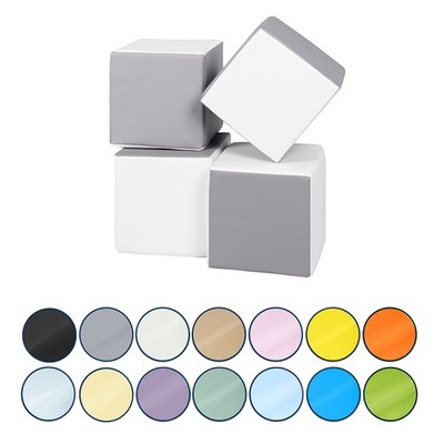 Soft Play Cubes, 4 Blöcke, Spielzeug, Schaumstoff, Bausteine für Kinder, Stapeln