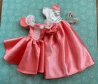 Vintage 90s Barbie Doll Coral Pink Silky Cocktail Party Dresses
