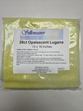 Silkweaver XStitch 28Ct Lugana Zweigart Opalescent S40307 Yellow Sparkle 13X18