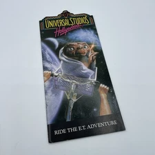 Universal Studios Hollywood Brochure 1991 ET Earthquake King Kong Jaws Conan