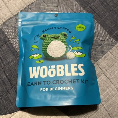 Woobles Henri the Frog Beginner Crochet Kit Sealed Package
