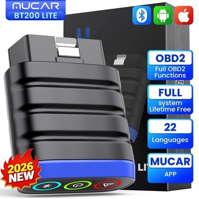 MUCAR BT200 LITE Car OBD2 Scanner Code Reader ABS SRS All System Diagnostic Tool