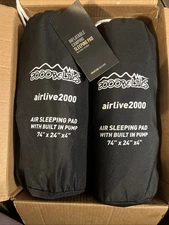 Zooobelives Airlive2000 Air Sleeping Pad With Built In Pump 74”x24”x4”w/bag