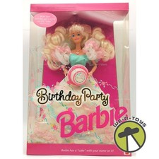 Birthday Party Barbie Blonde Doll With Birthday Cake 1992 Mattel No. 3388