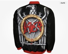 New Mens Black Red Slayer Graphic Print Pullo...