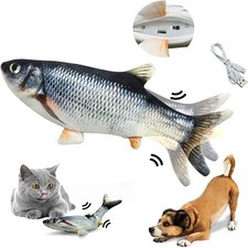 Cat Toys Fish USB Charger Fish Interactive Electric Floppy Fish Cat Toy Realisti