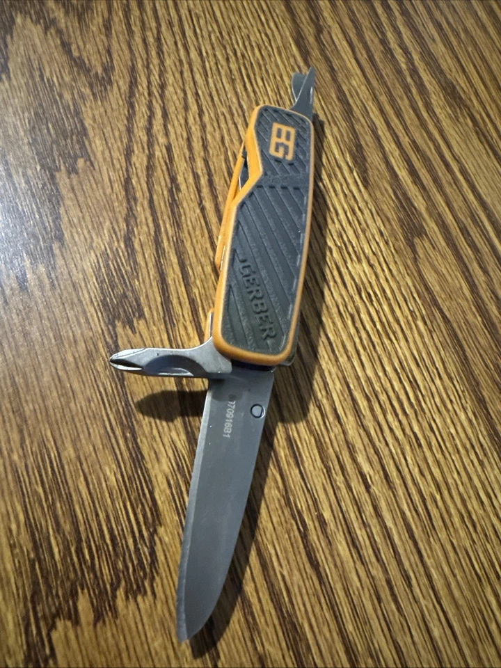 Lâmina de faca de bolso Gerber BEAR GRYLLS BG com chave de fenda várias ferramentas - Ótimo - Imagem 3 de 3