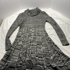 Calvin Klein Fit & Flare Knit Sweater Dress - XL Dark Academia Quiet Luxury 