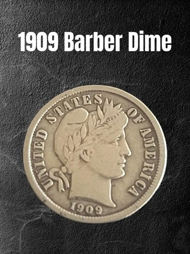 1909-P BARBER SILVER DIME