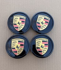 Set Of 4 Pc Porsche Classic Hub Caps 76mm 2.99 Fits Most Oem Porsche Wheels