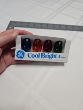 GE Cool Bright C7 Bulbs Candelabra Base Christmas Multi-Color Pack of 4