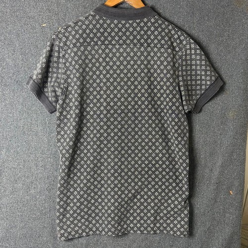 Scotch & Soda Mens Polo Shirt Size L Mini Floral pattern print Short Sleeve - Picture 6 of 6