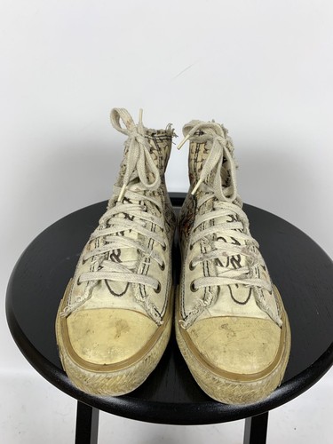 Women's Vintage Ed Hardy by Christian Audigier Hi Top Sneakers Size 7 US,38 EUR - Picture 6 of 19