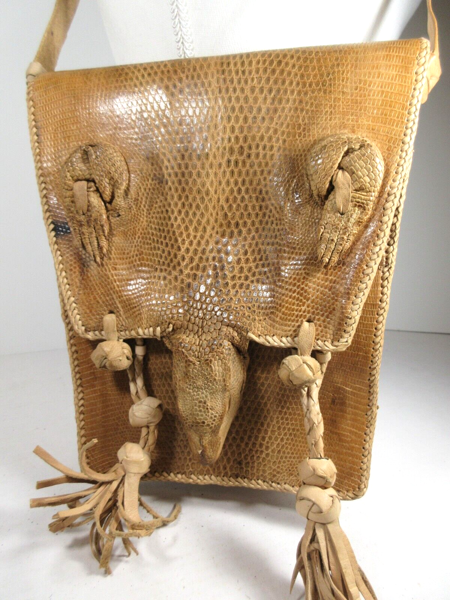 【美品】Lizard skin リザード 蜥蜴革/ゴールド金具/ハンドバッグ 美品】Lizard skin リザード 蜥蜴革/italy製/ヴィンテージゴールド金具