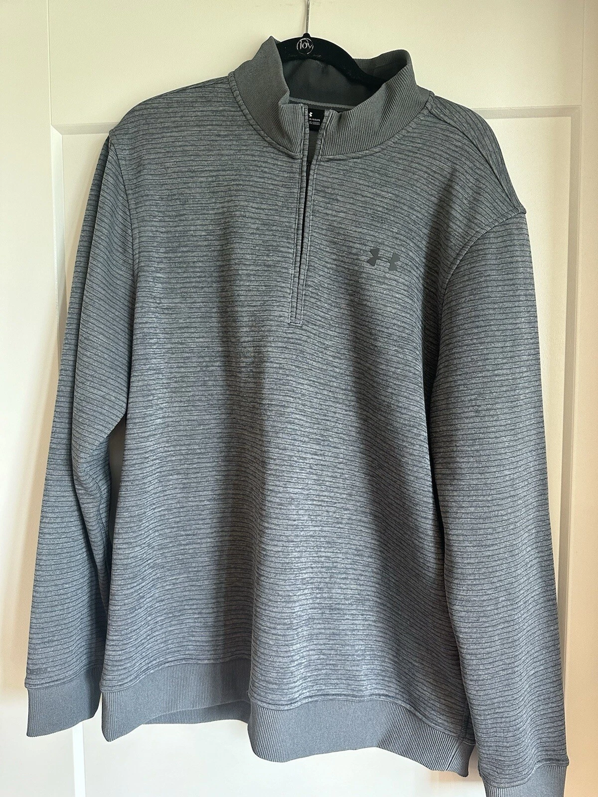 Under Armour POLYESTER Hoodie Pullover Mens XL Gray Long Sleeve