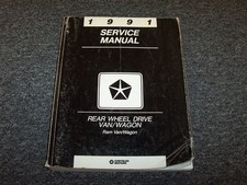 1991 Dodge Ram Van & Wagon Shop Service Repair Manual B150 B250 B350 3.9L 5.2L