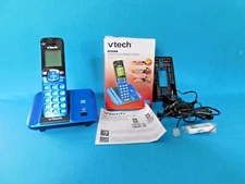  VTECH CORDLESS PHONE SYSTEM NEW IN BOX BLUE MODEL CS6519-15 TELEPHONE HANDSET