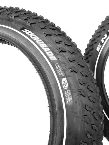 2X KENDA 20x4.0 Krusade Bicycle Tire Rubber Tyre For Fat Bikes E-Bike Part Tyres - Picture 2 of 5