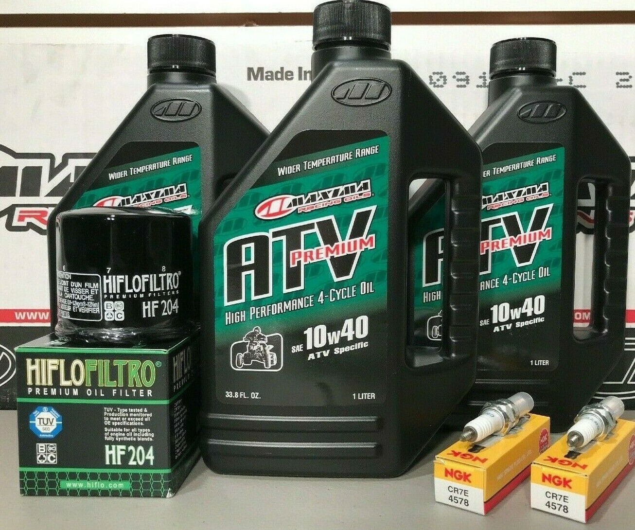 Kawasaki Brute Force Tune Up Oil Change Kit NGK Spark Plugs  Oil Filter KVF 650 