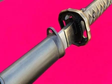 Signed Army Sword Samurai Katana Officer Japan Blade With Number On Groove Edged