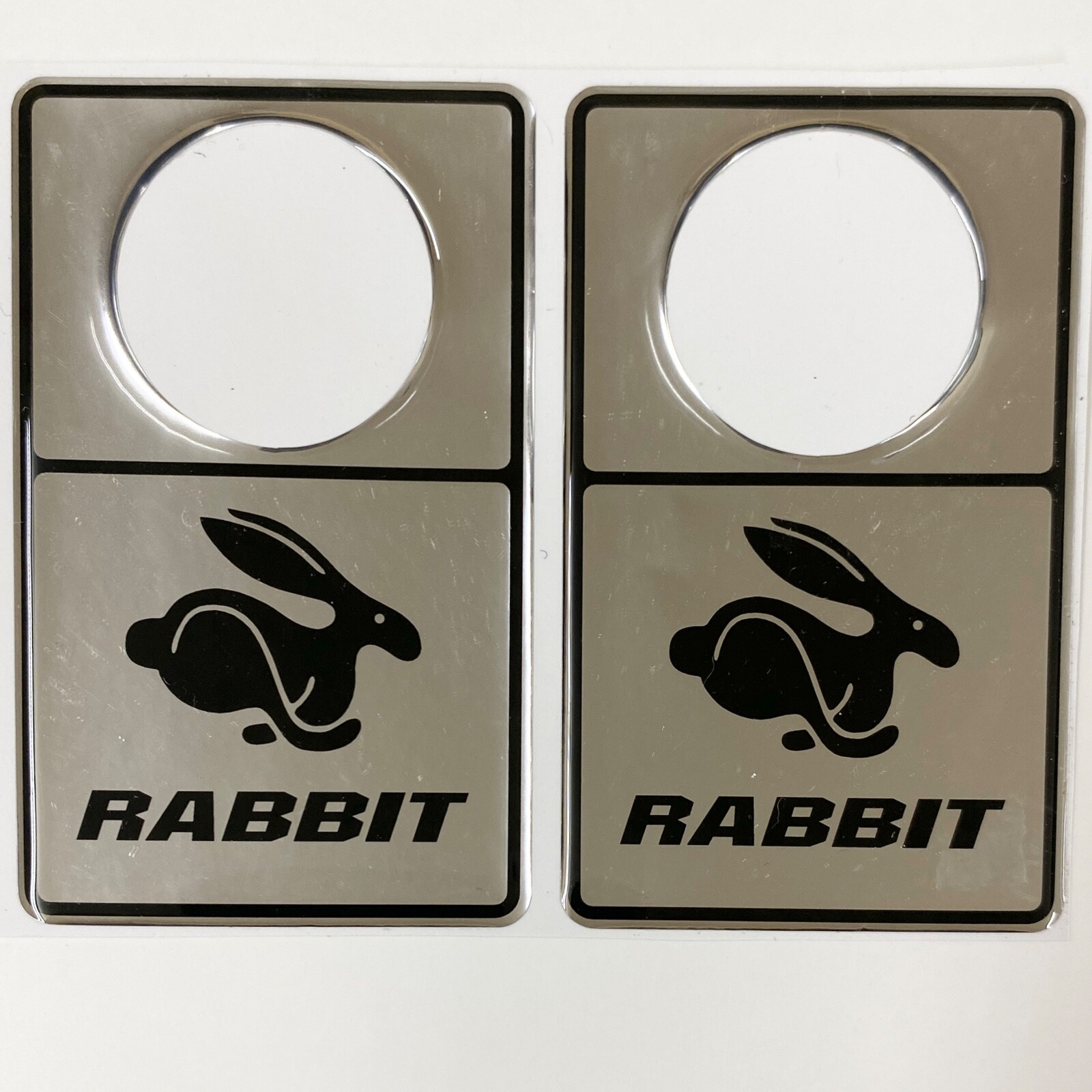 VOLKSWAGEN VW RABBIT Truck Chrome Door Lock Scratch Guard chrome Accent ...